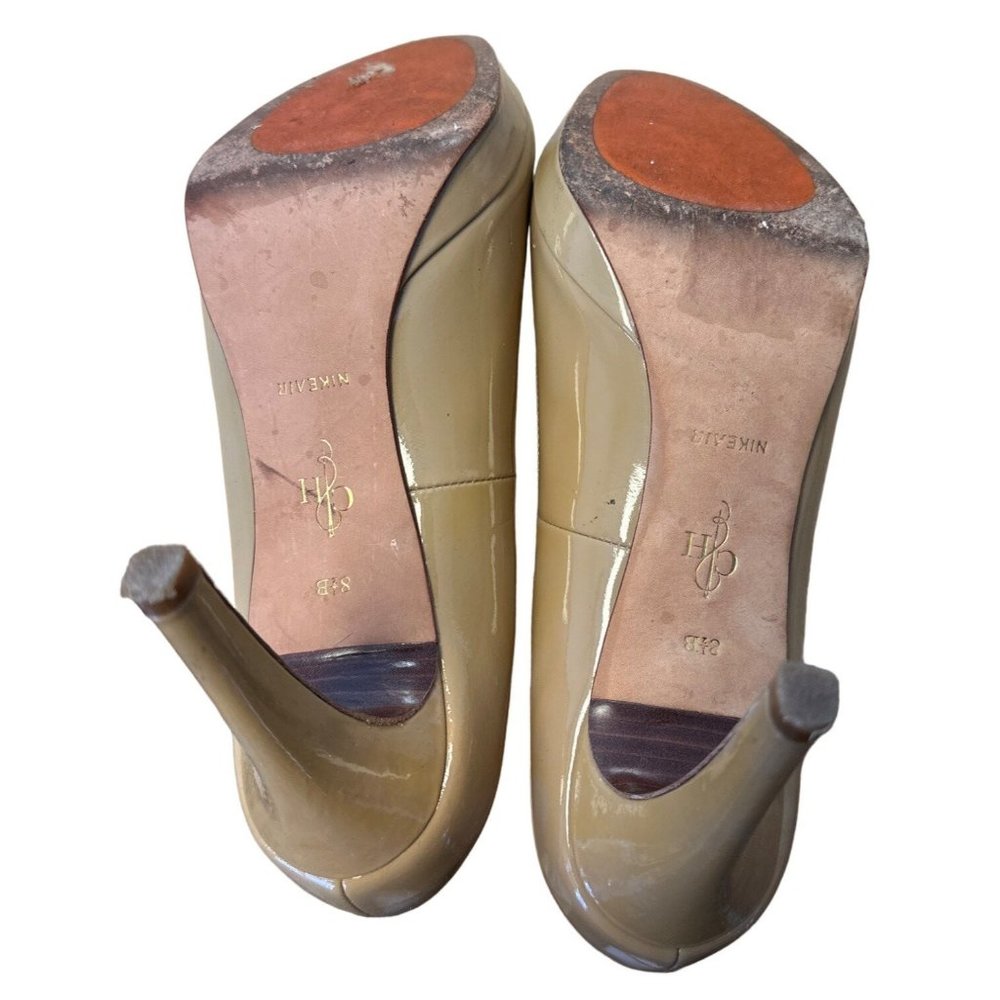 Cole Haan Women's Tan Patent Leather Heels Size 8 1/2 M - Picture 6 of 7